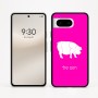 כיסוי בעיצוב אישי עם השם שלך לדגם - Google Pixel 8 5G בעיצוב חזיר