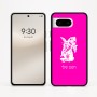 כיסוי בעיצוב אישי עם השם שלך לדגם - Google Pixel 8 5G בעיצוב ארנב מחזיק גזר
