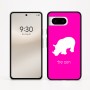 כיסוי בעיצוב אישי עם השם שלך לדגם - Google Pixel 8 5G בעיצוב קרנף