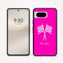 כיסוי בעיצוב אישי עם השם שלך לדגם - Google Pixel 8 5G בעיצוב דגל המירוץ