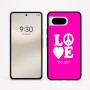 כיסוי בעיצוב אישי עם השם שלך לדגם - Google Pixel 8 5G בעיצוב אהבה