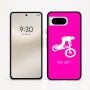 כיסוי בעיצוב אישי עם השם שלך לדגם - Google Pixel 8 5G בעיצוב רוכב אופניים