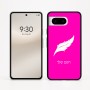 כיסוי בעיצוב אישי עם השם שלך לדגם - Google Pixel 8 5G בעיצוב נוצת נוצה