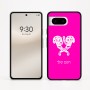 כיסוי בעיצוב אישי עם השם שלך לדגם - Google Pixel 8 5G בעיצוב פרחי קרן