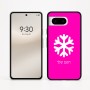כיסוי בעיצוב אישי עם השם שלך לדגם - Google Pixel 8 5G בעיצוב שלג