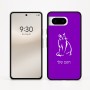 כיסוי בעיצוב אישי עם השם שלך לדגם - Google Pixel 8 5G בעיצוב חתול
