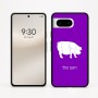 כיסוי בעיצוב אישי עם השם שלך לדגם - Google Pixel 8 5G בעיצוב חזיר