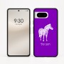 כיסוי בעיצוב אישי עם השם שלך לדגם - Google Pixel 8 5G בעיצוב זברה