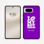 כיסוי בעיצוב אישי עם השם שלך לדגם - Google Pixel 8 5G בעיצוב נשקי את חבר שלי