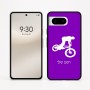 כיסוי בעיצוב אישי עם השם שלך לדגם - Google Pixel 8 5G בעיצוב רוכב אופניים