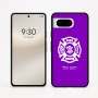 כיסוי בעיצוב אישי עם השם שלך לדגם - Google Pixel 8 5G בעיצוב כבאי - תגית