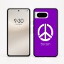 כיסוי בעיצוב אישי עם השם שלך לדגם - Google Pixel 8 5G בעיצוב סמל השלום