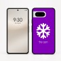 כיסוי בעיצוב אישי עם השם שלך לדגם - Google Pixel 8 5G בעיצוב שלג