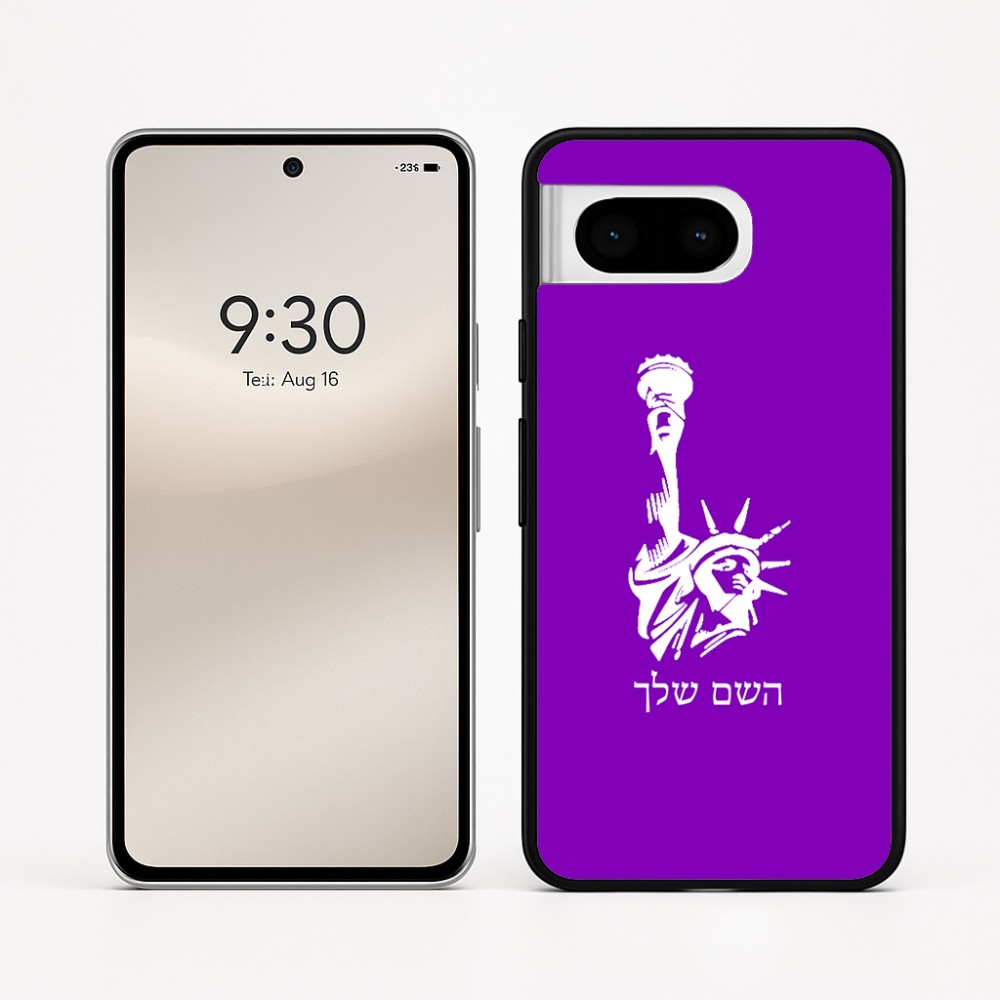 כיסוי בעיצוב אישי עם השם שלך לדגם - Google Pixel 8 5G בעיצוב פסל החירות