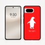 כיסוי בעיצוב אישי עם השם שלך לדגם - Google Pixel 8 5G בעיצוב פינגווין