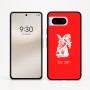כיסוי בעיצוב אישי עם השם שלך לדגם - Google Pixel 8 5G בעיצוב ארנב מחזיק גזר