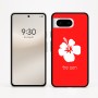 כיסוי בעיצוב אישי עם השם שלך לדגם - Google Pixel 8 5G בעיצוב פרח היביסקוס