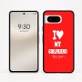 כיסוי בעיצוב אישי עם השם שלך לדגם - Google Pixel 8 5G בעיצוב אוהב את החברה שלי