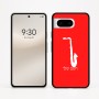 כיסוי בעיצוב אישי עם השם שלך לדגם - Google Pixel 8 5G בעיצוב סקסופון