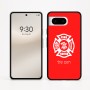 כיסוי בעיצוב אישי עם השם שלך לדגם - Google Pixel 8 5G בעיצוב כבאי - תגית