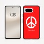 כיסוי בעיצוב אישי עם השם שלך לדגם - Google Pixel 8 5G בעיצוב סמל השלום