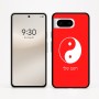 כיסוי בעיצוב אישי עם השם שלך לדגם - Google Pixel 8 5G בעיצוב סמל יינג יאנג