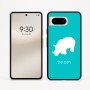 כיסוי בעיצוב אישי עם השם שלך לדגם - Google Pixel 8 5G בעיצוב קרנף