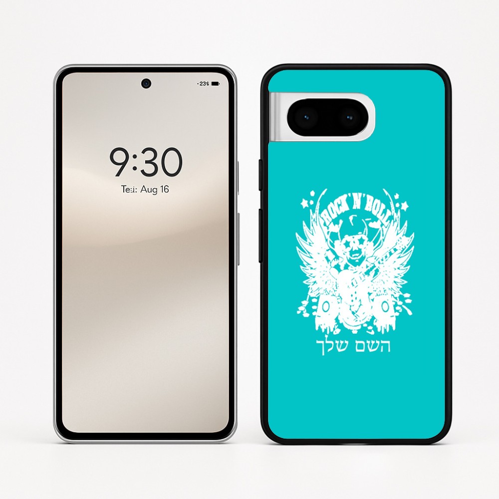 כיסוי בעיצוב אישי עם השם שלך לדגם - Google Pixel 8 5G בעיצוב רוקנרול