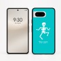 כיסוי בעיצוב אישי עם השם שלך לדגם - Google Pixel 8 5G בעיצוב סקלטון