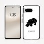כיסוי בעיצוב אישי עם השם שלך לדגם - Google Pixel 8 5G בעיצוב קרנף