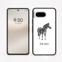 כיסוי בעיצוב אישי עם השם שלך לדגם - Google Pixel 8 5G בעיצוב זברה