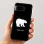 כיסוי בעיצוב אישי עם השם שלך לדגם - Google Pixel 8 5G בעיצוב דוב