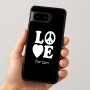 כיסוי בעיצוב אישי עם השם שלך לדגם - Google Pixel 8 5G בעיצוב אהבה