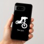 כיסוי בעיצוב אישי עם השם שלך לדגם - Google Pixel 8 5G בעיצוב רוכב אופניים