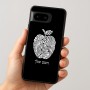 כיסוי בעיצוב אישי עם השם שלך לדגם - Google Pixel 8 5G בעיצוב הדפס תפוח