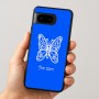 כיסוי בעיצוב אישי עם השם שלך לדגם - Google Pixel 8 5G בעיצוב פרפר
