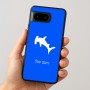 כיסוי בעיצוב אישי עם השם שלך לדגם - Google Pixel 8 5G בעיצוב כריש ראש פטיש