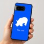 כיסוי בעיצוב אישי עם השם שלך לדגם - Google Pixel 8 5G בעיצוב קרנף