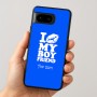 כיסוי בעיצוב אישי עם השם שלך לדגם - Google Pixel 8 5G בעיצוב נשקי את חבר שלי