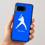 כיסוי בעיצוב אישי עם השם שלך לדגם - Google Pixel 8 5G בעיצוב שחקן בייסבול