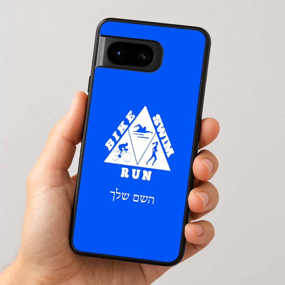 כיסוי בעיצוב אישי עם השם שלך לדגם - Google Pixel 8 5G בעיצוב טריאתלון