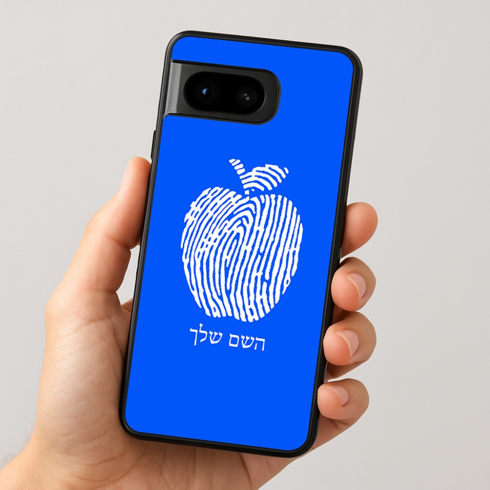 כיסוי בעיצוב אישי עם השם שלך לדגם - Google Pixel 8 5G בעיצוב הדפס תפוח