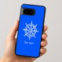 כיסוי בעיצוב אישי עם השם שלך לדגם - Google Pixel 8 5G בעיצוב הגה - קפטן - ים