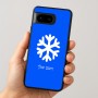 כיסוי בעיצוב אישי עם השם שלך לדגם - Google Pixel 8 5G בעיצוב שלג