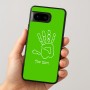 כיסוי בעיצוב אישי עם השם שלך לדגם - Google Pixel 8 5G בעיצוב יד