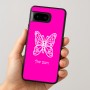 כיסוי בעיצוב אישי עם השם שלך לדגם - Google Pixel 8 5G בעיצוב פרפר