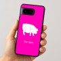 כיסוי בעיצוב אישי עם השם שלך לדגם - Google Pixel 8 5G בעיצוב חזיר