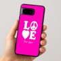 כיסוי בעיצוב אישי עם השם שלך לדגם - Google Pixel 8 5G בעיצוב אהבה