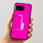 כיסוי בעיצוב אישי עם השם שלך לדגם - Google Pixel 8 5G בעיצוב סקסופון