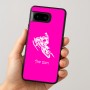 כיסוי בעיצוב אישי עם השם שלך לדגם - Google Pixel 8 5G בעיצוב אופנוע שלג